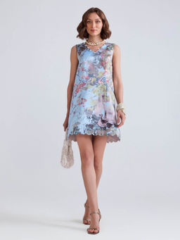 ZABELLA - Swan Blue Mini Dress