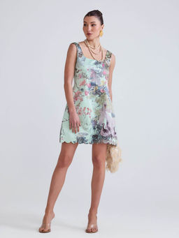 ZABELLA - Swan Green Mini Dress