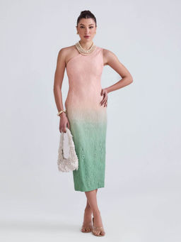 ZABELLA - Rosa Lace Midi Dress - Pink