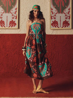 ZABELLA - Wander Folk Tube Multi Midi Dress with Belt (Set of 2)