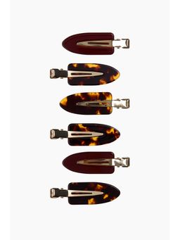 H&M - Women Brown 6-Pack Styling Hair Clips