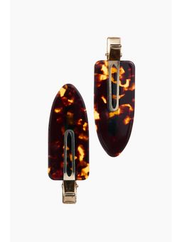 H&M - Women Brown 2-Pack Styling Hair Clips
