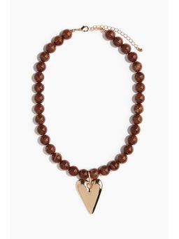 H&M - Women Brown Beaded Necklace
