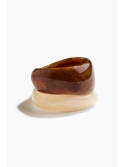 H&M - Women Brown 2-Pack Bangles