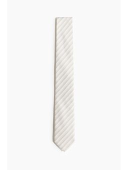 H&M - Men White Patterned Tie
