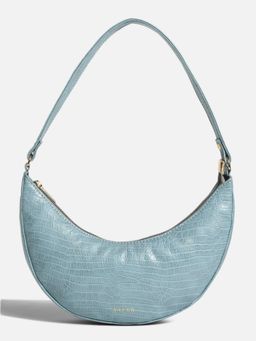Safyr - Emily Blue Textured Shoulder Bag