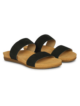 El Naturalista - Womens Slip On Black Sandals