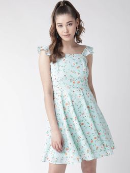 Twenty Dresses by Nykaa Fashion - Blue Cute In Floral Dress