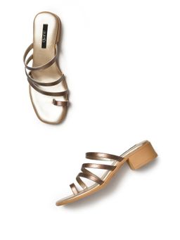 Aurelia - Solid Gold Square Block Heel