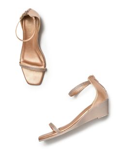 Aurelia - Glitter Gold Glitter Square Wedge