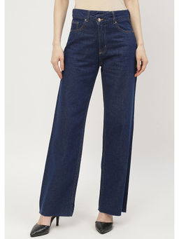Madame - Highly Washed Blue Wide Leg Jeans