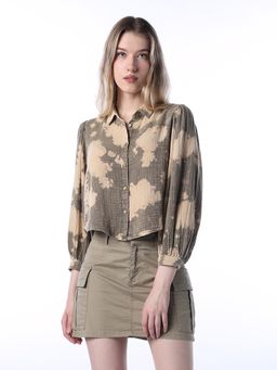 ONLY - Women Beige Camo Shirt