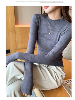 Outzidr - Women Grey Tie & Dye Fitted Top