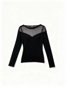 Outzidr - Women Black Solid Top