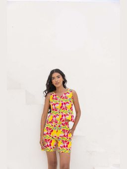 Fancy Pastels - Women Yellow Sunkissed Co-Ord Set