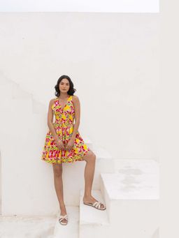 Fancy Pastels - Women Yellow Sunkissed Mini Dress