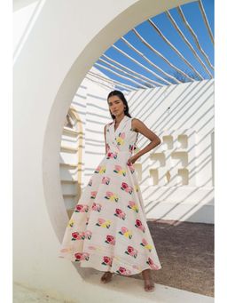 Fancy Pastels - Women Off White Mine Maxi Dress