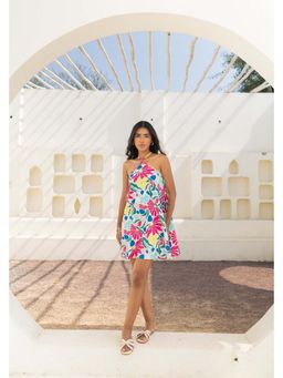 Fancy Pastels - Women Multi-Color Affair Mini Dress