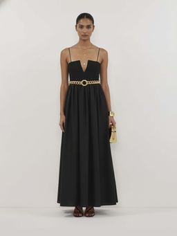 Fancy Pastels - Women Black Midnight Muse Maxi Dress