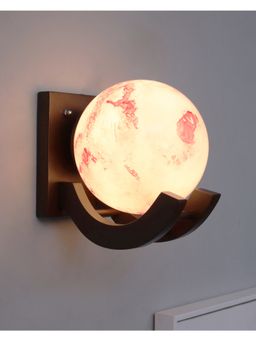 Homesake - Wooden Wall Mount Lamps Zedo Red Globe