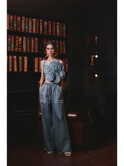 Label Deepika Nagpal - Blue Izzy Co-Ord (Set of 2)