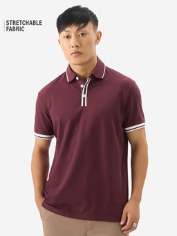 The Souled Store - Official Solids Aster Polo T-Shirt