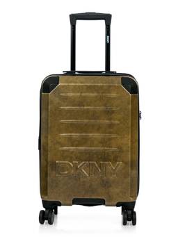 DKNY - Unisex Bronze Textured Abs Composite Luggage Bag (Small)