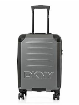 DKNY - Unisex Grey Textured Abs Composite Luggage Bag (Small)