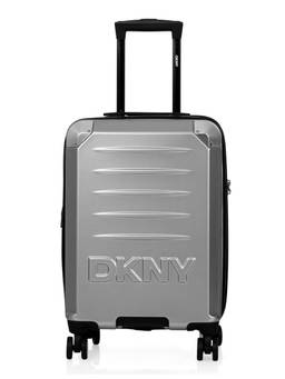 DKNY - Unisex Silver Textured Abs Composite Luggage Bag (Small)