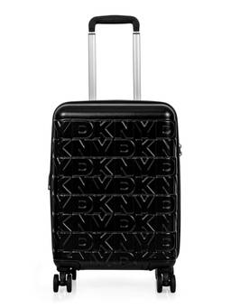 DKNY - Unisex Black Textured Abs Composite Luggage Bag (Small)