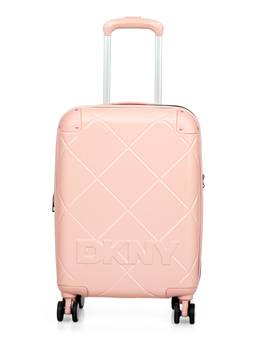 DKNY - Unisex Pink Textured Abs Composite Luggage Bag (Small)