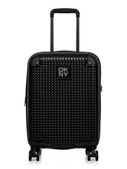 DKNY - Unisex Black Textured Abs Composite Luggage (Small)