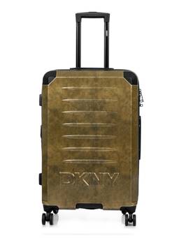DKNY - Unisex Bronze Textured Abs Composite Luggage Bag (Medium)