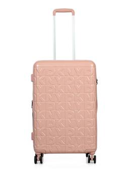 DKNY - Unisex Pink Textured Abs Composite Luggage Bag (Medium)