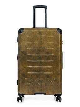 DKNY - Unisex Bronze Textured Abs Composite Luggage Bag (Large)