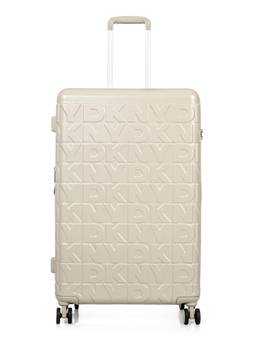 DKNY - Unisex Brown Textured Abs Composite Luggage Bag (Large)