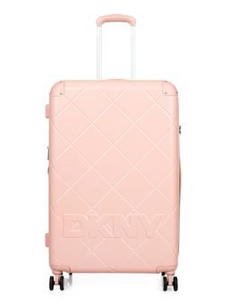 DKNY - Unisex Pink Textured Abs Composite Luggage Bag (Large)