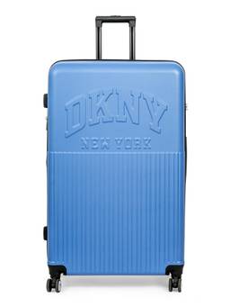 DKNY - Unisex Blue Textured Abs Composite Luggage Bag (Extra Large)