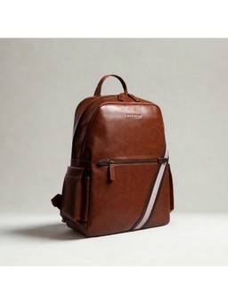 Gauge Machine - Men Tan Solid Pu Backpack