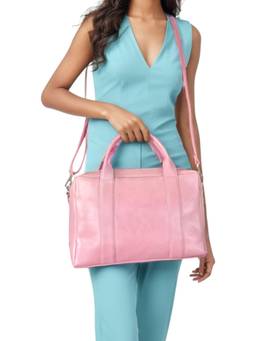 Twenty Dresses by Nykaa Fashion - Women Pink Solid PU Shoulder Bag with Detachable Strap