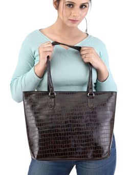 Twenty Dresses by Nykaa Fashion - Women Brown Solid PU Shoulder Bag with Detachable Strap