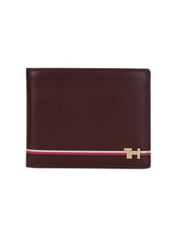 Tommy Hilfiger - Lyle Men Leather Passcase Wallet - Wine 12 - Card Slot