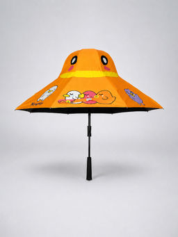 Little Surprise Box - 3 Ducklings Theme Unique Spanish Patio Style Kids Umbrella-Orange