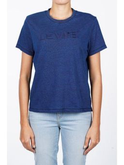 Levi's - Womens Blue Brand Logo Straight Fit T-Shirt