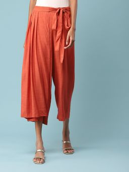 Aarke Ritu Kumar - Rust Pleated Cullotes