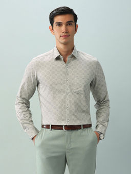 Arrow - Floral White Full Sleeves Collar Neck Shirt