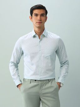 Arrow - Floral Green Full Sleeves Collar Neck Shirt