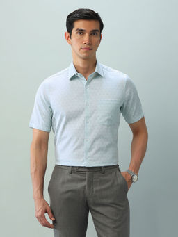 Arrow - Floral Green Half Sleeves Collar Neck Shirt