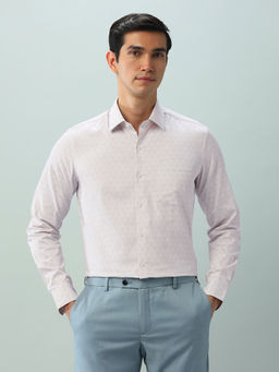 Arrow - Purple Full Sleeves Collar Neck Shirt