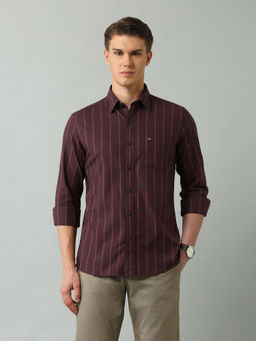 Arrow Sports - Stripes Full Sleeves Collar Neck Shirt